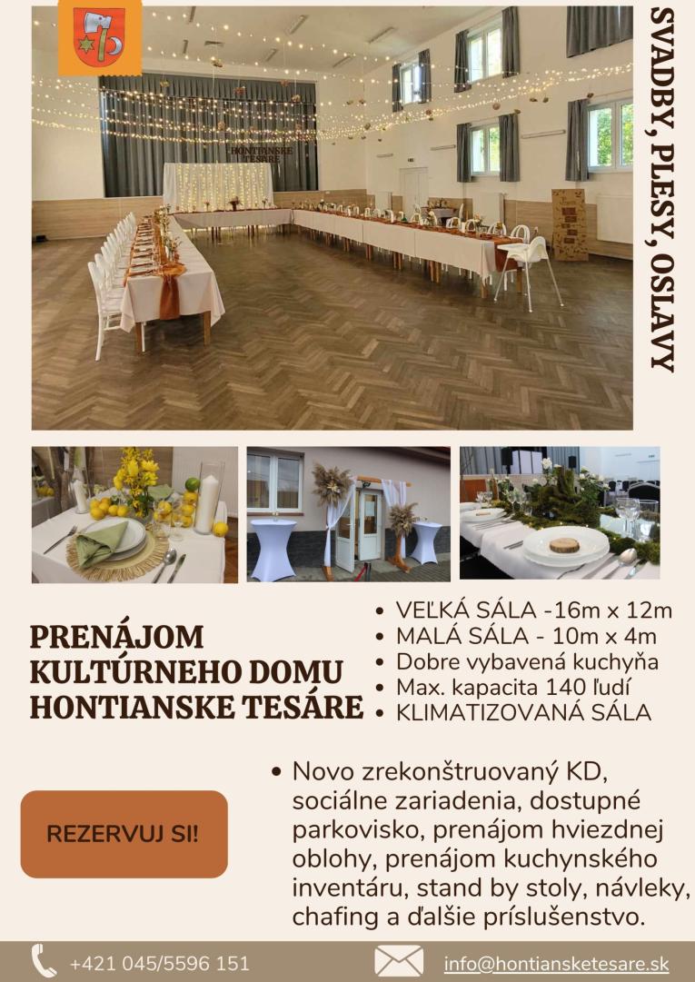 Prenájom KD
