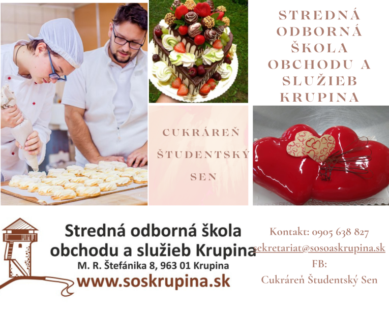 Cukráreň Študentský Sen pri SOŠOaS Krupin