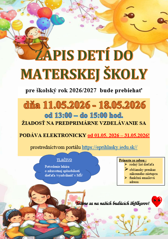 Zápis MŠ