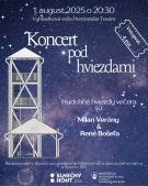 Koncert pod hviezdami plagát 2025