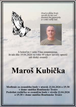 Parte p. Maroš Kubička