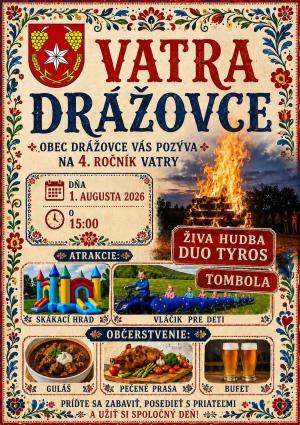 Vatra Drážovce 01. 08. 2026